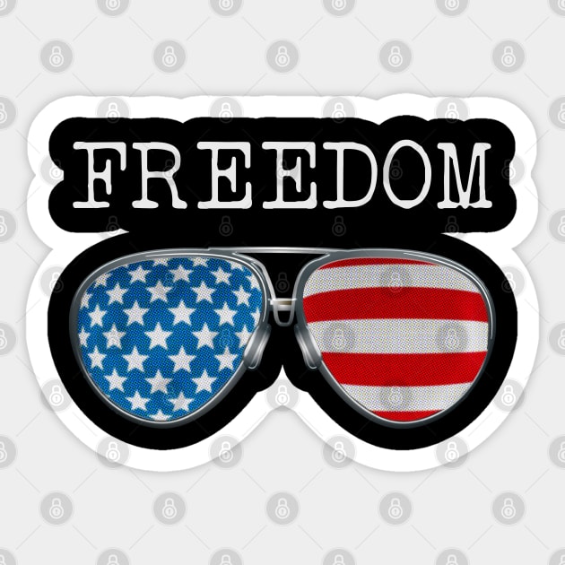 USA PILOT GLASSES FREEDOM Sticker by SAMELVES